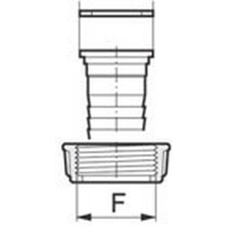 Joint plat 15 x 11 mm épaisseur 2 mm NYLON