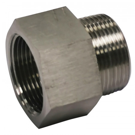 Jonction en inox 1"1/4F BSP x 1"1/4M NPT