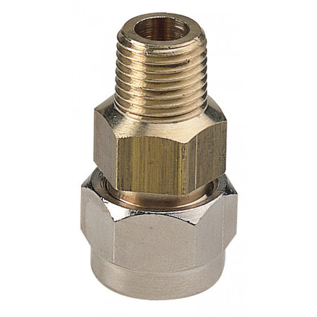 Porte-Buse fixation 1/4"M écrou 3/8" et Joint Laiton