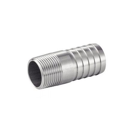 Raccord droit 2"M ø60 mm Inox