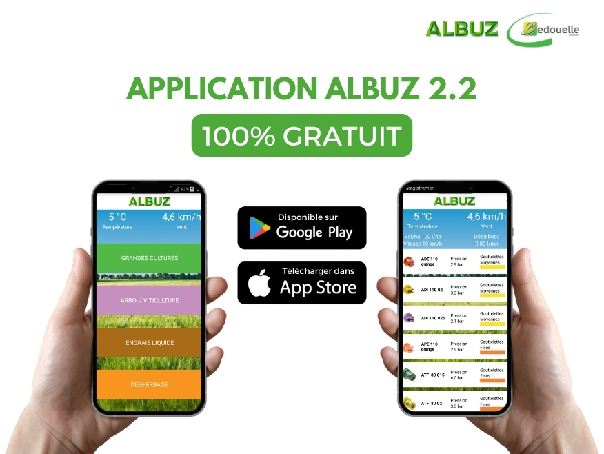 Application ALBUZ sur Smartphone iOS/Android